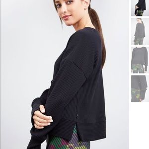 New Shopbop Terez  Mixed Rib Long Sleeve L